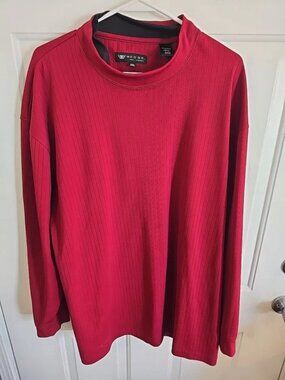 Wedge Golf & Beyond Men’s Red Long Sleeve Pullover Shirt XXL Casual Athletic 049